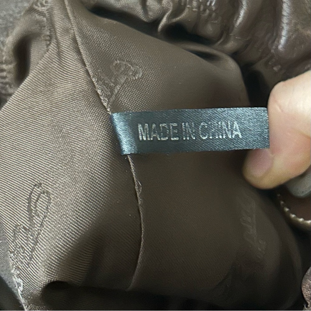 Fossil: Vintage Pebbled Dark Brown Leather Hobo/Shoulder Bag - Picture 10 of 16